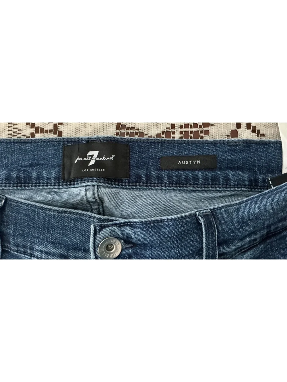 7 For All Mankind Austyn Blue Denim Jeans